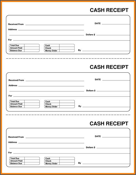 Free Fake and Simple Cash Receipt Template Online.